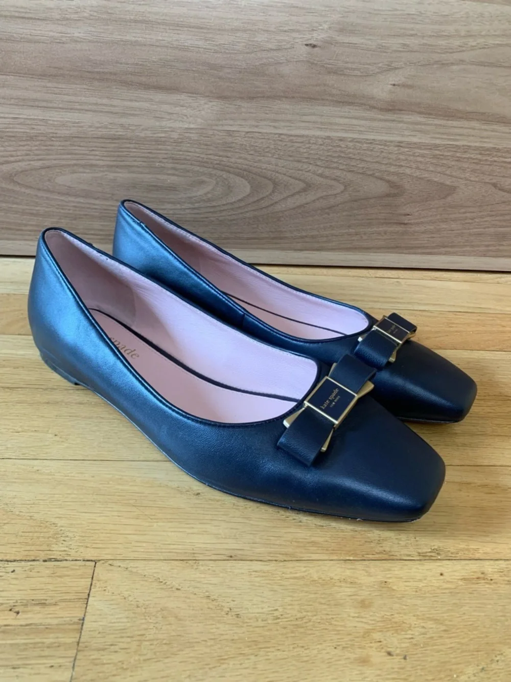 Kate Spade New York Bowdie Ballet Flats in Navy Blue - Size 8